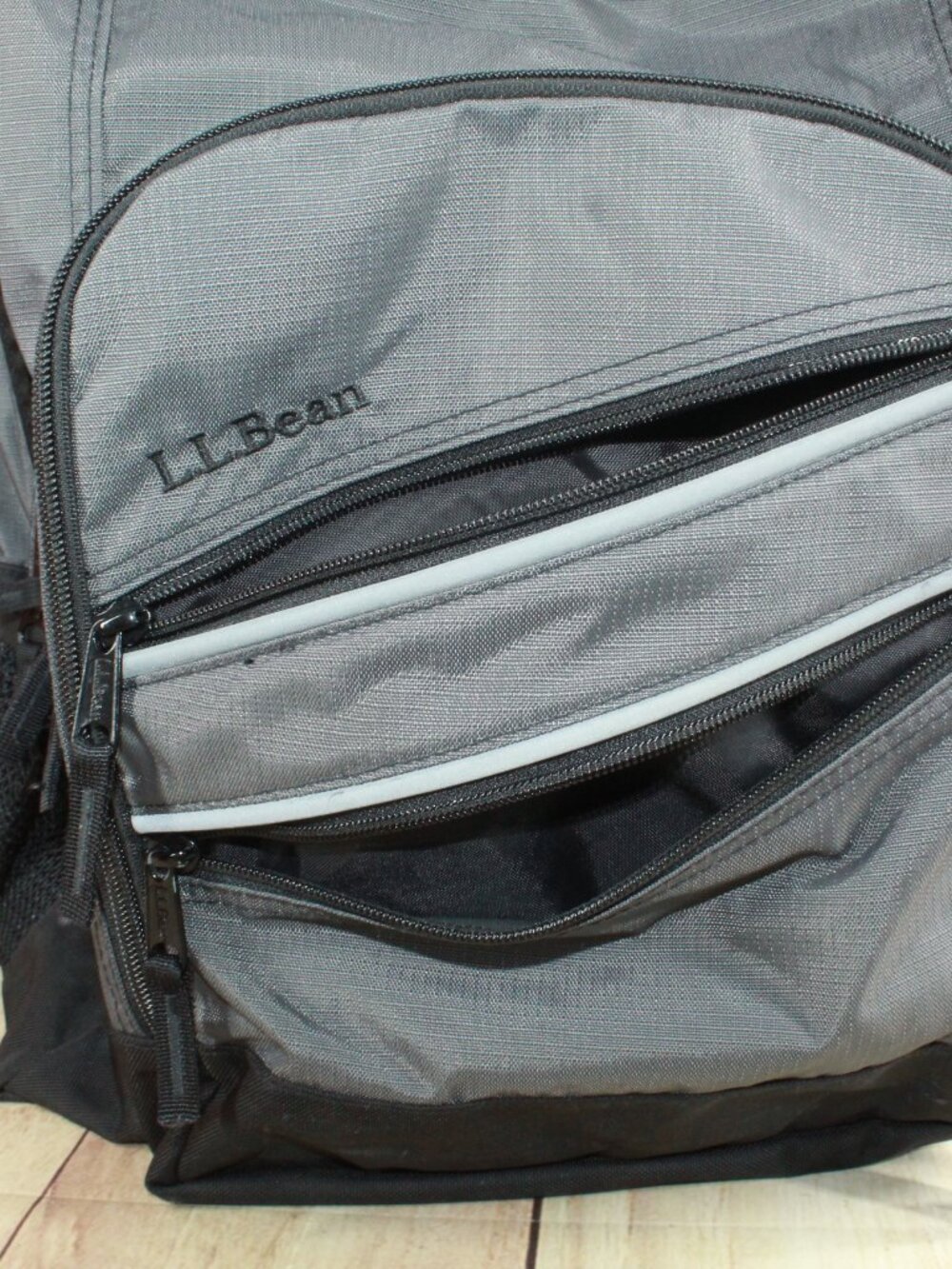 LL Bean Adult Unisex Super Deluxe Book Pack 41L School Travel Backpack Gray - Picture 7 of 13